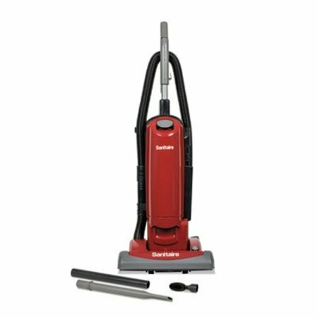 ELECTROLUX Sanitaire, FORCE QUIETCLEAN UPRIGHT BAGGED VACUUM, SEALED HEPA, 23 LB, 4.5 QT, RED SC5815E